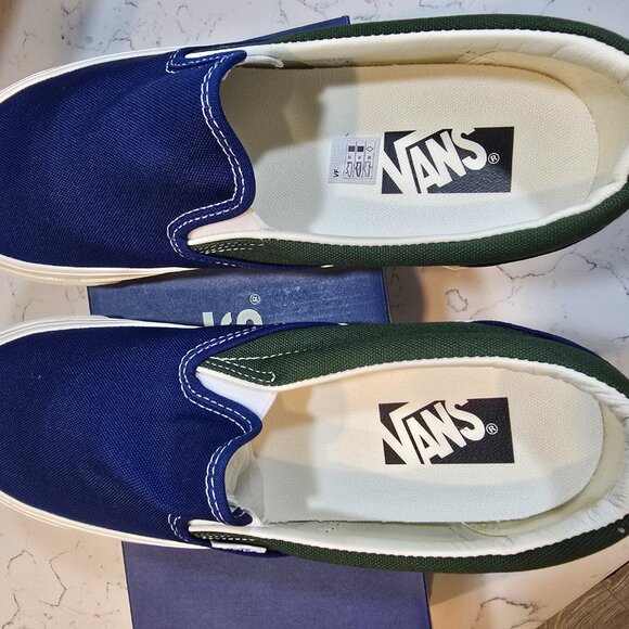 COPY - Vans Slip-On Reissue 98 SP LX BMX Blue Green VN000CSEY7G Mens 10 Skate S… - Picture 6 of 14